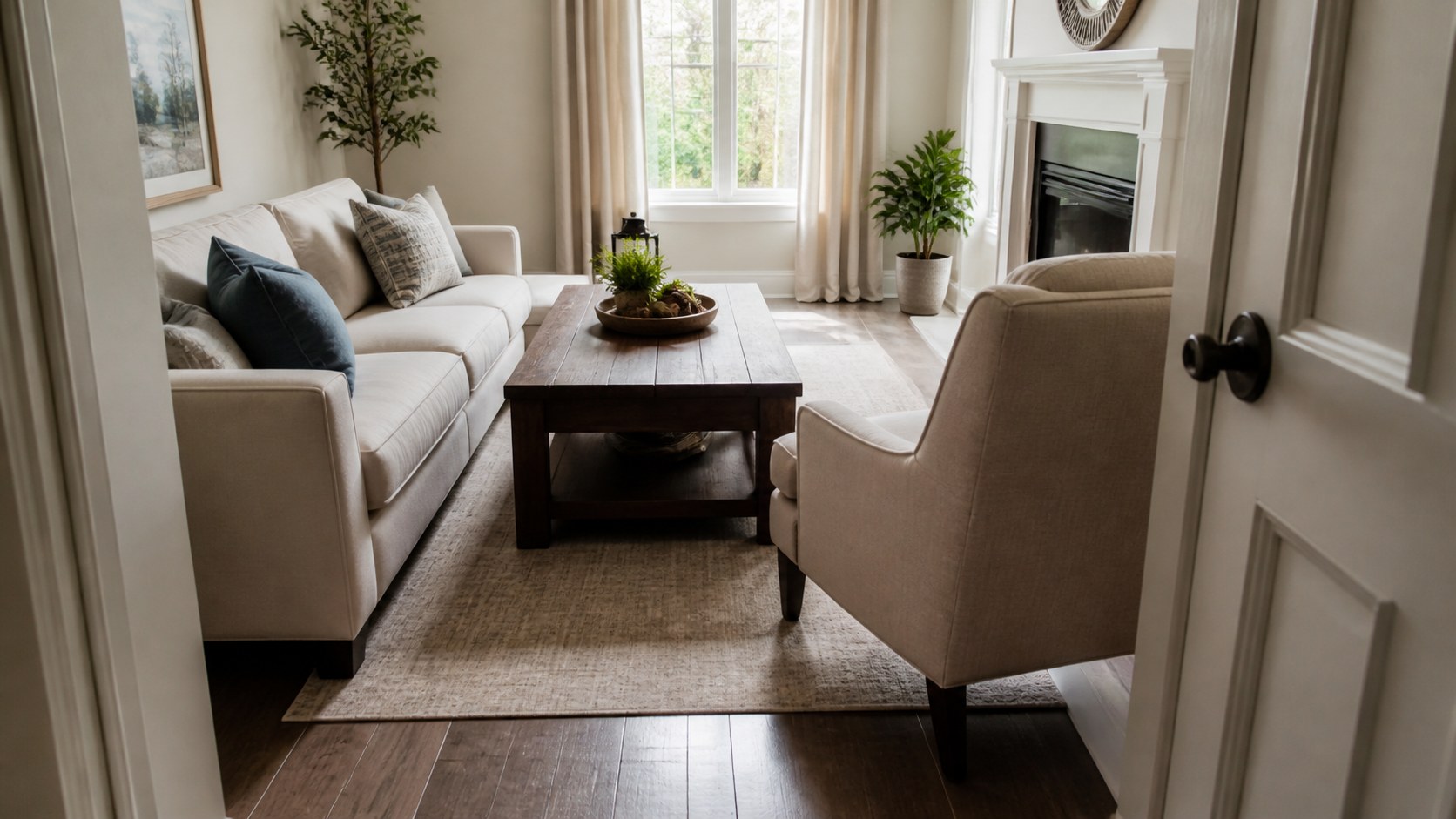 blocked paths, oversized tables, awkward chair placement, and crowded entry points